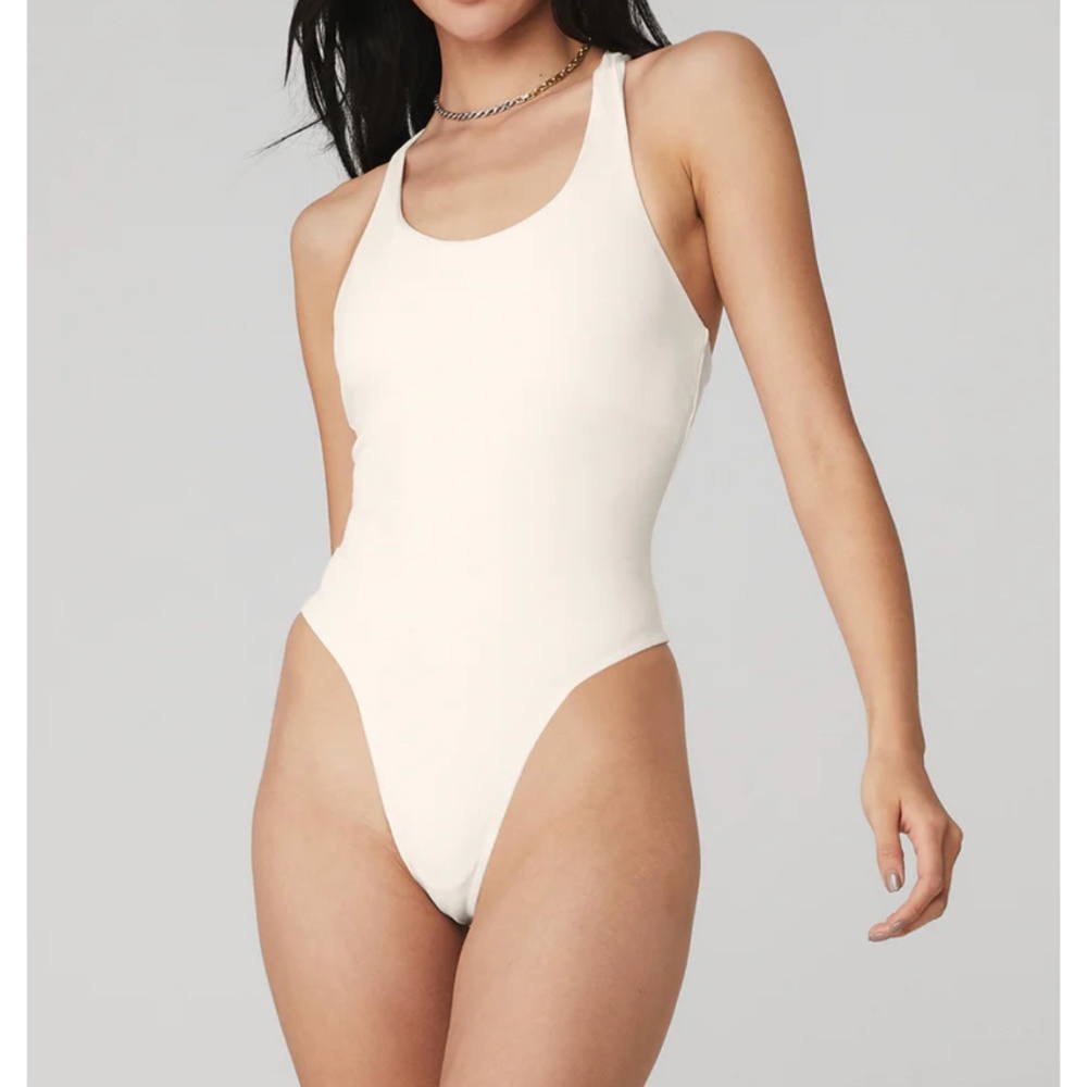 Alo Sleek Back Bodysuit - Ivory